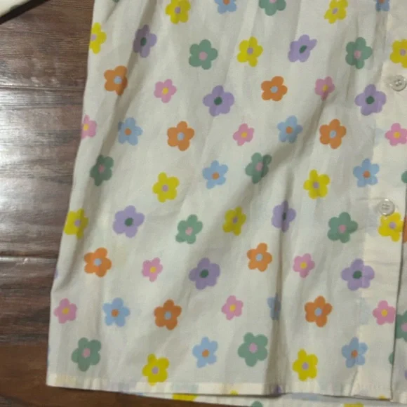 Floral Puff Sleeve Blouse - Multicolor - Picture 3 of 5